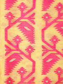 PinkLoom Women's Cotton Jamdani Saree Without Blouse Piece