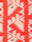 PinkLoom Women's Cotton Jamdani Saree Without Blouse Piece