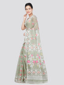 PinkLoom Women's Cotton Saree Without Blouse Piece