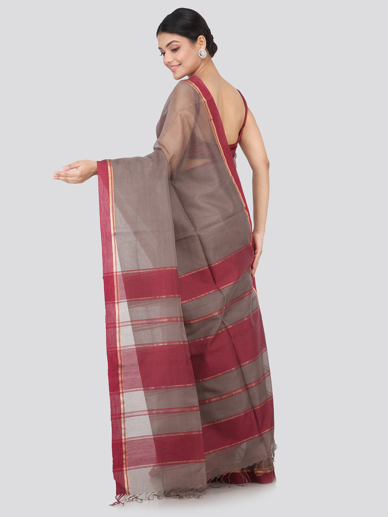 Women's Handloom Cotton Silk With Blouse Piece