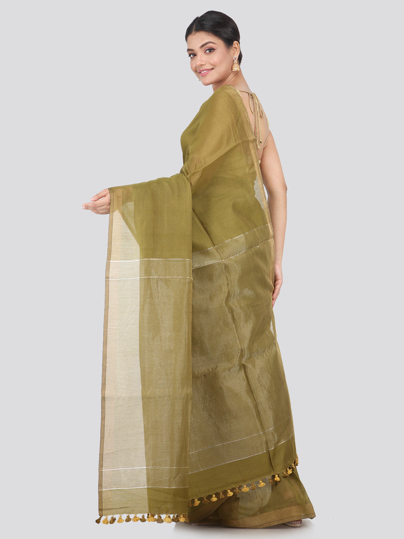 Women's Handloom Modal Silk With Blouse Piece