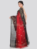 Women's Linen Saree With Blouse Piece