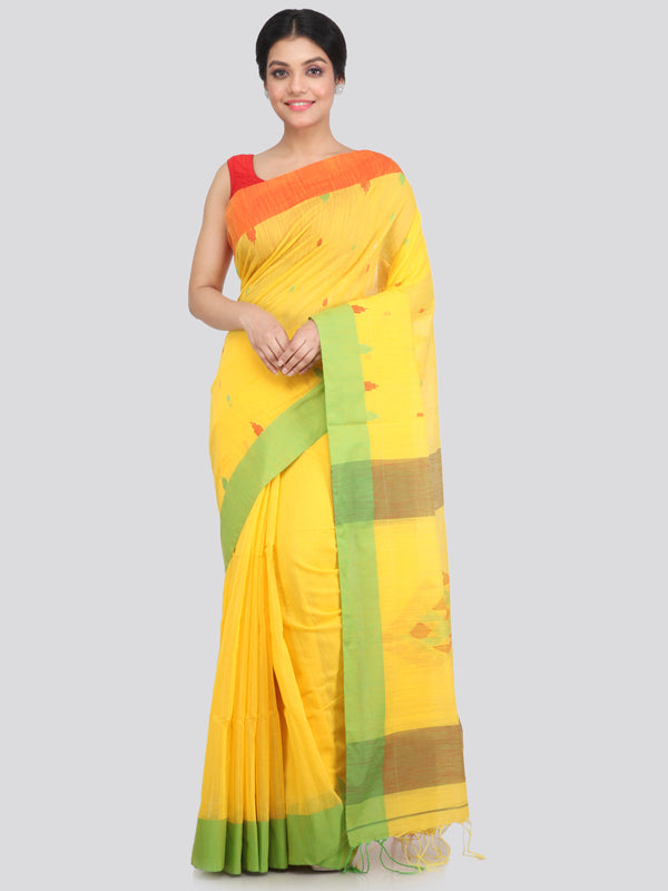 Women's Cotton Silk Saree With Blouse Piece