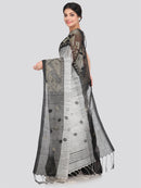 Women's Linen Saree With Blouse Piece