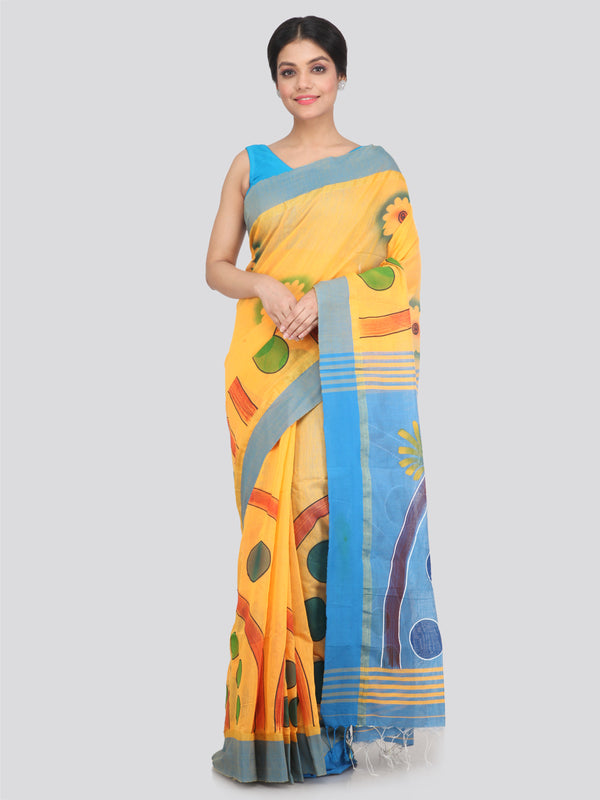 Women's Cotton Silk Saree With Blouse Piece