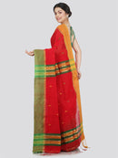 Women's Cotton Blend Saree With Unstitched Blouse Piece