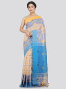 Women's Cotton Blend Saree With Unstitched Blouse Piece