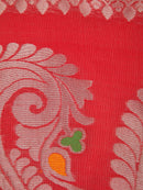 Women's Cotton Blend Saree With Unstitched Blouse Piece
