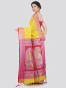 Women's Cotton Blend Saree With Unstitched Blouse Piece