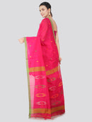 PinkLoom Women's Cotton Silk Saree With Blouse Piece (DP31_Pink)