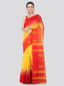 PinkLoom Women's Cotton Silk Saree With Blouse Piece (DP33_Yellow)