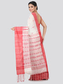 Women's Handloom Khadi Cotton Saree With Blouse Piece