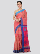 Women's Handloom Cotton Saree With Blouse Piece