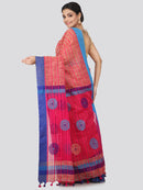 Women's Handloom Cotton Saree With Blouse Piece