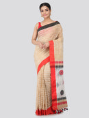 Women's Handloom Cotton Saree With Blouse Piece
