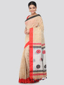 Women's Handloom Cotton Saree With Blouse Piece