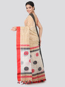 Women's Handloom Cotton Saree With Blouse Piece