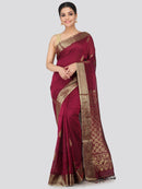 Women's Handloom Khadi Cotton Saree With Blouse Piece