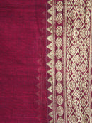 Women's Handloom Khadi Cotton Saree With Blouse Piece