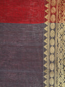Women's Handloom Khadi Cotton Saree With Blouse Piece