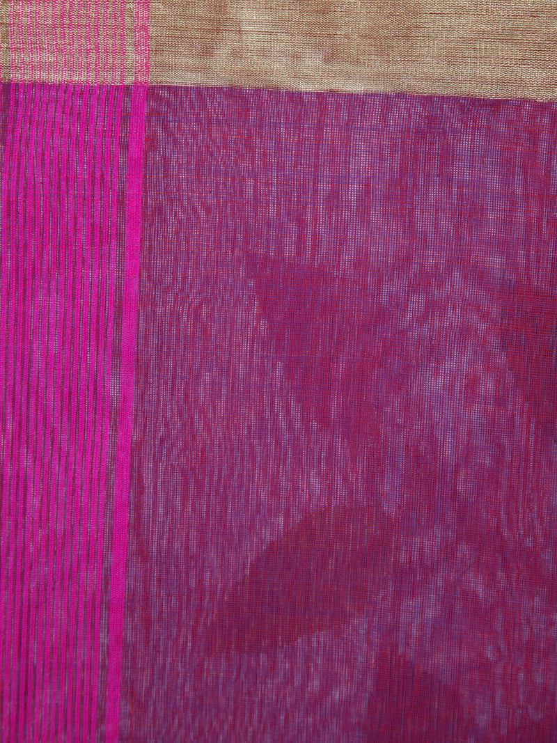 Women's Handloom Resham Silk With Blouse Piece