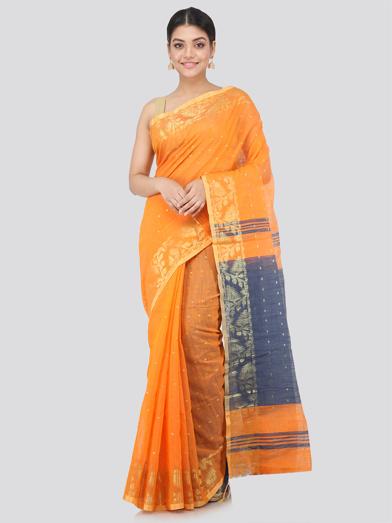 Women's Handloom Cotton With Blouse Piece