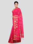 Women's Handloom Cotton Silk Without Blouse Piece