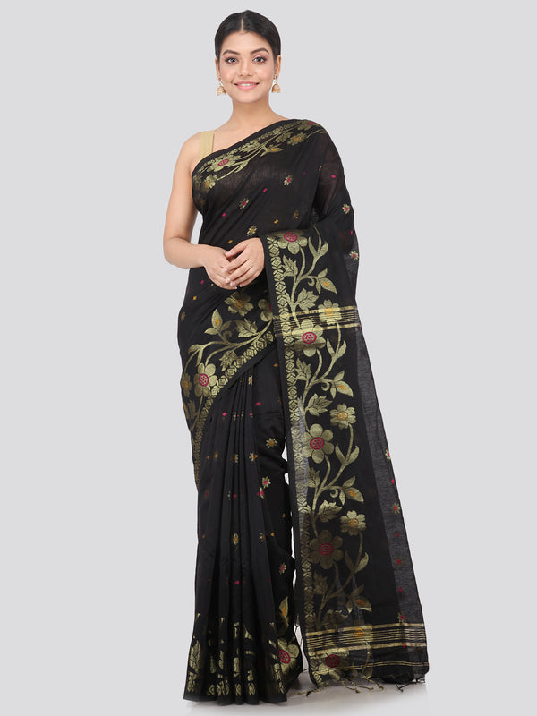 Women's Handloom Cotton Silk Without Blouse Piece