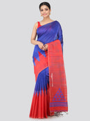 Women's Handloom Matka Silk Saree With Blouse Piece