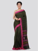 Pure Handloom Cotton Saree with Blouse Piece