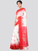 PinkLoom Women's Cotton Silk Saree With Blouse Piece