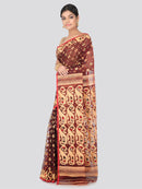 PinkLoom Women's Dhakai Jamdani Saree