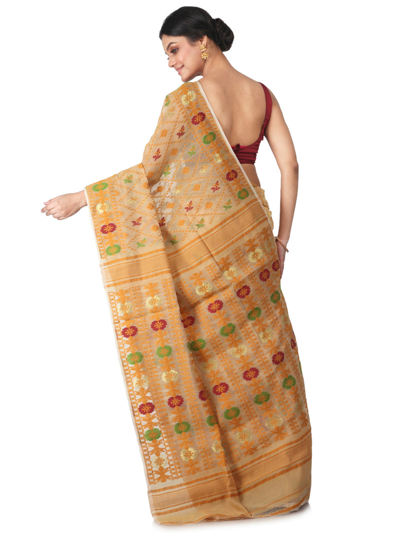 Handloom Jamdani silk saree