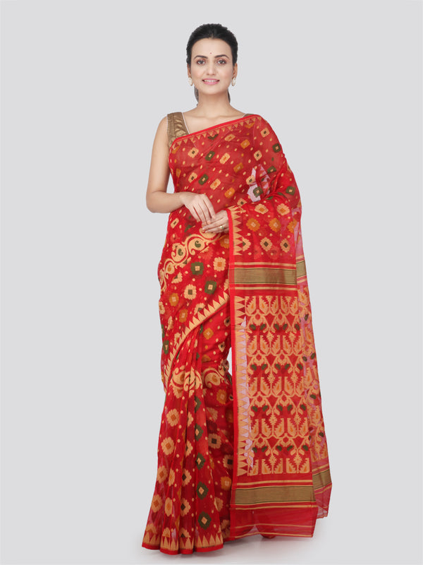 Women's Dhakai Jamdani Saree