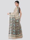 PinkLoom Women's soft Jamdani Saree without Blouse Piece (GB303_Beige)