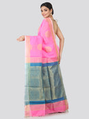 Women's Handloom Cotton Silk Saree With Blouse Piece