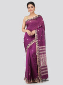 Women's Handloom Cotton Saree With Blouse Piece