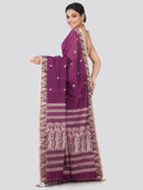 Women's Handloom Cotton Saree With Blouse Piece