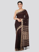 Women's Handloom Cotton Saree With Blouse Piece