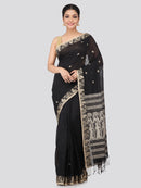Women's Handloom Cotton Saree With Blouse Piece