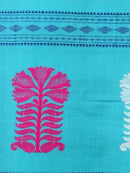 Women's Handloom Cotton Saree With Blouse Piece