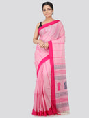 Women's Handloom Cotton Saree With Blouse Piece