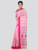 Women's Handloom Cotton Saree With Blouse Piece