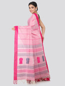 Women's Handloom Cotton Saree With Blouse Piece