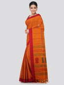 Women's Handloom Cotton Saree With Blouse Piece