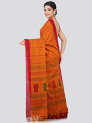 Women's Handloom Cotton Saree With Blouse Piece