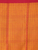 Women's Handloom Cotton Saree With Blouse Piece