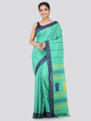 Women's Handloom Cotton Saree With Blouse Piece