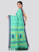 Women's Handloom Cotton Saree With Blouse Piece