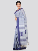 Women's Handloom Cotton Saree With Blouse Piece